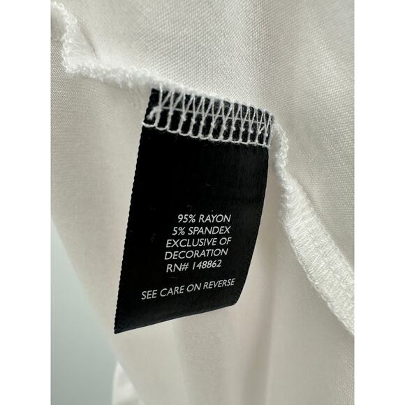 Torrid Womens White Super Soft Babydoll Tank Size 3X Crotchet Summer Boho - Picture 8 of 8